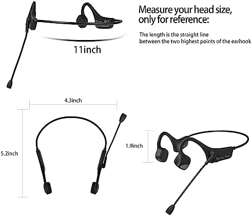 Next-Gen Bluetooth 5.0 Open Ear Wireless Headphones with Superior Noise-Cancelling Mic – IPX4 Waterproof Earbuds Perfect for Professionals and Active Lifestyles – Dual Device Pairing for Effortless Connectivity and Crystal-Clear Communication