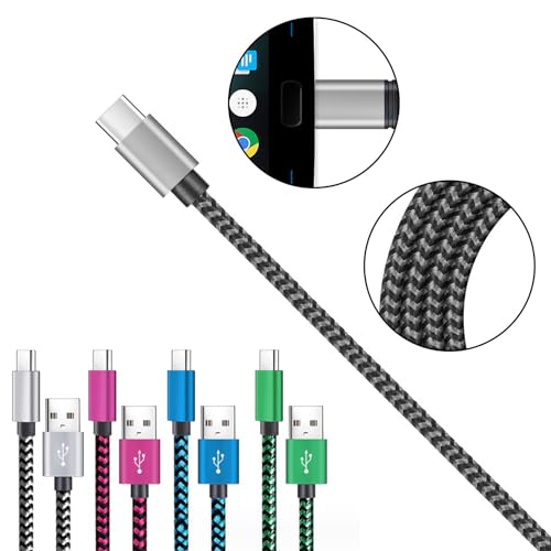 Unifizz 4-Pack USB C Fast Charging Cables for Android | Premium Durable Power Cord Compatible with Samsung Galaxy S22+, S23 Ultra, Note 21/20 Ultra | Enhanced Speed & Versatile Use for Home, Office, Travel | Tangle-Resistant Design for Everyday Reliability