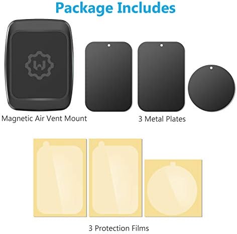 Wix Gear Magnetic Phone Holder for Car – Ultra-Stable Twist-Lock Air Vent Mount with Swift-Snap Technology, Universal Smartphone Compatibility, Strong Magnetic Grip for Secure Hands-Free Driving, Sleek Design for All Vehicles