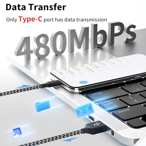 Revolutionary 240 W USB C to Lightning Multi-Charging Cable – 5 FT 4-in-1 Design with Integrated LED Indicator for i Phone 16/15/14/13, Laptops, and More – Ultimate Fast Charging Solution with Enhanced Compatibility for All Devices
