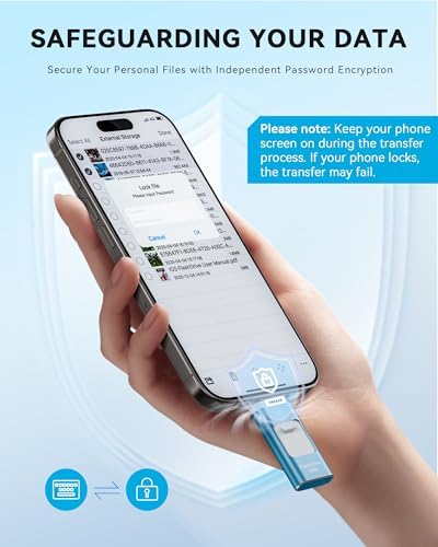 Revolutionize Your Data Storage with the 128 GB Apple MFi Certified Flash Drive – High-Speed USB Memory Stick for i Phone, i Pad, Android & PC – Effortless File Management & Stylish Blue Design for Photos, Videos & More