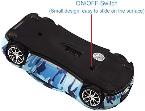 Sleek Yellow Wireless Car Mouse – Cool Sports Car Design for Enhanced Precision with 1600 DPI Optical Technology | Lightweight & Portable USB Receiver Mouse for Laptops, PCs, and Travel | Perfect Gift for Tech Lovers and Professionals