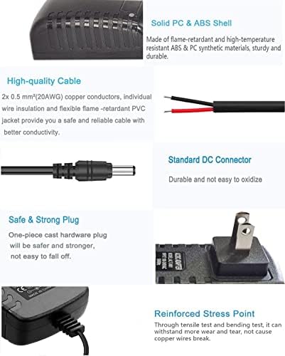 High-Efficiency 12 V 1.5 A Switching Power Supply Adapter – Versatile AC to DC Converter (100-240 V, 50-60 Hz) for LED Lighting, Electronics & More – 18 W Output with 5.5 mm x 2.5 mm Connector – Reliable & Durable Performance for Everyday Use