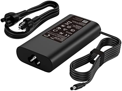 High-Power 130 W Dell Laptop Charger – Enhanced 4.5 mm Compatibility for XPS 15, Precision M3800 & More – 10 Ft AC Cable for Fast Charging – Reliable Laptop Power Supply for Optimal Performance – Ideal for Gamers & Professionals – Ryaobwu Quality Assurance