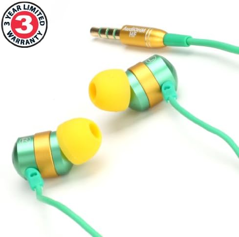 GOgroove Audi OHM HF Earbud Headphones – Superior Noise Isolating In-Ear Earphones with Deep Bass, Ergonomic Fit & Comfortable Gel Tips for All-Day Use – Perfect for Music Lovers, Commuters & Fitness Enthusiasts