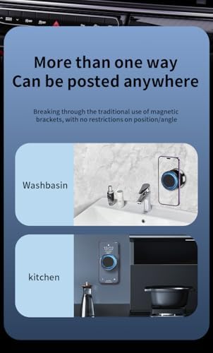 Revolutionary 360-Degree Suction Cup Magnetic Phone Holder – Ultimate Hands-Free Car Accessory for All Smartphones and GPS Devices