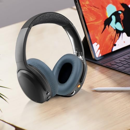 Ultimate Memory Foam Replacement Earpads for Skullcandy Crusher ANC 2 – Exceptional Noise Isolation and Unmatched Comfort for Enhanced Audio Experience, Ideal Fit for Wireless Headphones (Sleek Black)