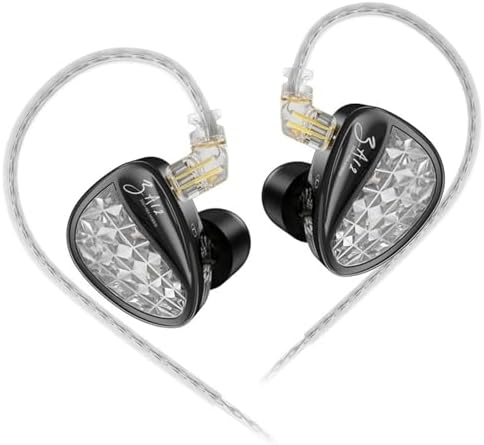 KZ ZA12 Hybrid Driver In-Ear Monitors – Premium Audiophile Earphones with 2 Dynamic & 4 Balanced Armature Drivers for Superior Sound Clarity, Customizable Detachable 2-Pin Cable, Ergonomic Comfort Fit for Long Listening Sessions, Perfect for Gamers & Music Enthusiasts, High-Fidelity Mic for Enhanced Communication Quality