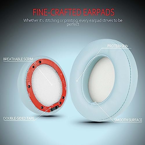 Upgrade Your Beats: Krone Kalpasmos Studio 3 & 2 Replacement Ear Pads – Soft Memory Foam Cushions for Ultimate Comfort and Noise Isolation in Vibrant Red – Perfect Fit for Wired & Wireless Models (B0501, B0500) – Enhance Sound Quality & Style Effortlessly