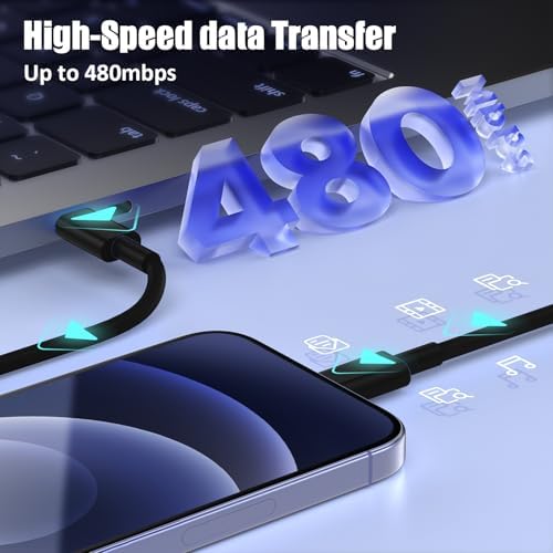 Premium 4 Pack USB C to Lightning Charging Cables – 6 FT Fast Charging Cord for i Phone 14 & Earlier Models – Durable, High-Performance Replacement for Apple Charger – Enhanced Compatibility for Quick Charge Needs – Perfect for Home, Office, and Travel Use