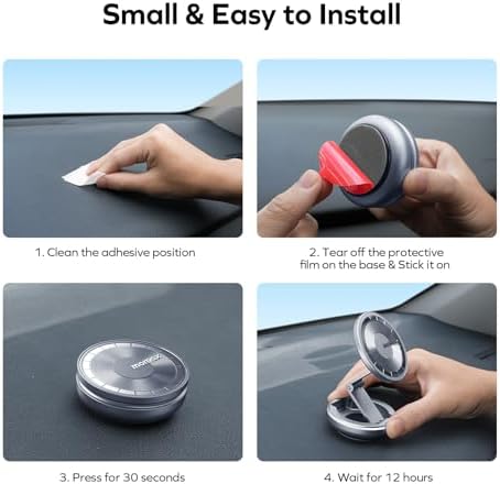 MOMAX Mag Safe Magnetic Car Phone Mount – Innovative 905° Rotating Holder for i Phone 15, 14, 13, 12 Pro Max & Mini – Ultimate Dashboard & Windshield Solution for Enhanced Safety and Effortless Navigation – Your Essential Driving Companion for Uninterrupted Connectivity