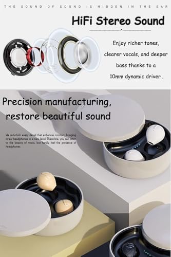 Ultra-Compact Invisible Earbuds – Mini Wireless Bluetooth Earpiece for Seamless Audio Experience at Home, Work & On-the-Go – High-Quality Sound, Long Battery Life & Discreet Design for Effortless Connectivity and Comfort