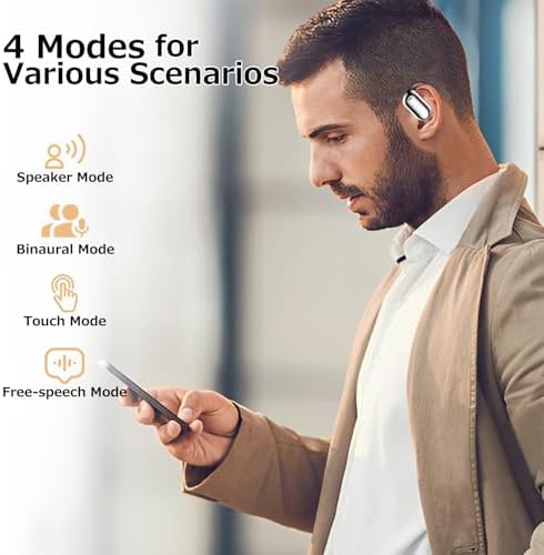 Revolutionize Your Global Conversations with AI Translation Earbuds: Instantaneous 144 Language Support, Cutting-Edge Bluetooth 5.4 Technology, IPX5 Sweatproof Design for Active Lifestyles, LED Battery Indicator – Perfect for Travelers, Professionals, and Multilingual Aficionados (Black)