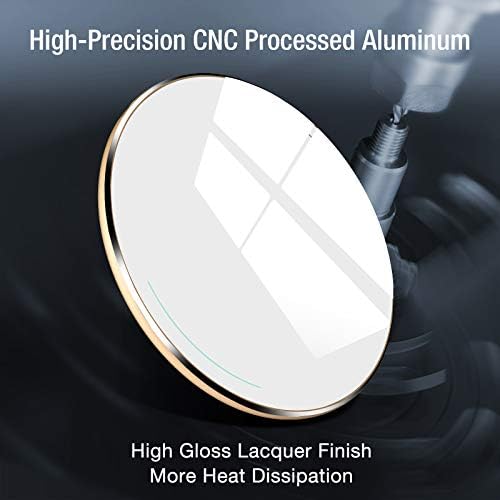 TOZO 2025 Enhanced Fast Wireless Charging Pad – 15 W Maximum Power for i Phone 16/16 Plus/16 Pro Max & Samsung Galaxy S24/S23/S22 – Sleek, Compact Design for Efficient Charging on the Go – Qi-Compatible, Safe, and Durable Solution for Tangle-Free Power