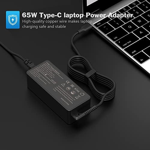 High-Speed 65 W Lenovo Laptop Charger for Think Pad & Yoga Models – Universal Power Supply with Enhanced Compatibility, Fast Charging, and Reliable Performance – Perfect for T450, T470, G50 Series & More – Includes AC Adapter & Power Cable