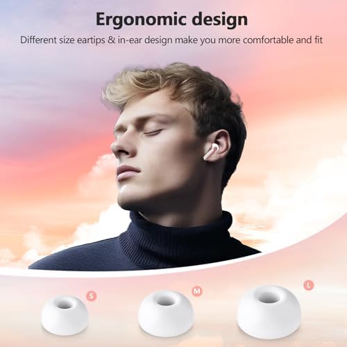 Next-Gen Wireless Earbuds 2025: Bluetooth 5.4 Technology for Ultra-Fast Connectivity, Immersive 3 D Stereo Sound, Advanced ENC Noise Cancellation, and 48-Hour Playtime – IPX7 Waterproof Design for Active Lifestyles, LED Battery Indicator, Universal Compatibility for Effortless Pairing – Redefine Your Sound Experience Today!