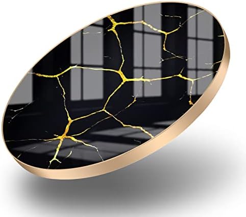 Omio Marble Wireless Fast Charging Pad – Luxurious Qi Charger for i Phone 16 Pro Max/15/14/13 & Galaxy Z Flip 6/Z Fold 6/S24 Ultra/S23 – Ultra-Fast Power Delivery with Sophisticated Marble Finish, Universal Compatibility for All Qi-Enabled Devices – Elevate Your Charging Experience Today