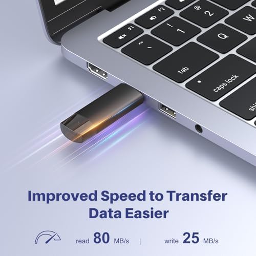 64 GB Dual USB C Flash Drive – 2-in-1 USB 3.0 Thumb Drive for Effortless File Sharing Between Smartphones, Tablets, and Computers – Lightning-Fast Data Transfer & Enhanced Compatibility for i Phone and Android Devices – Perfect Portable Storage Solution (2 Pack)