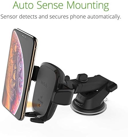 Upgrade Your Driving Experience with the i Ottie Auto Sense 2 Qi Wireless Charging Air Vent Phone Holder – Effortless Auto-Clamping Smartphone Mount for Secure Vehicle Access – Compatible with i Phone, Google Pixel, Galaxy, LG, Huawei & More – Tangle-Free One-Hand Operation for Enhanced Safety and Convenience in Every Journey