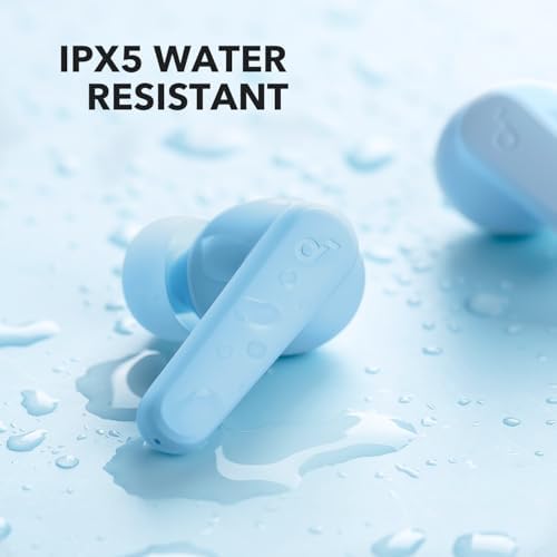 Anker Soundcore P20 i True Wireless Earbuds – Immersive 10 mm Bass Drivers, Bluetooth 5.3 for Effortless Pairing, 30-Hour Playtime for All-Day Listening, IPX5 Water-Resistant for Active Users, AI Dual Microphones for Superior Call Clarity, 22 Customizable EQ Levels for Tailored Sound (Blue) – Ideal for Fitness Lovers and Daily Commuters