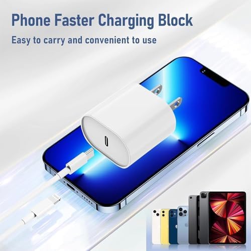 Ultra-Fast Charging Kit for i Phone 14/13/12 – 20 W USB-C Power Block & Dual 6 FT Lightning Cables in Vibrant Green – Superior Compatibility for Pro/Plus Models – Recharge Up to 50% in Just 30 Minutes – Stylish, Durable Design for Daily Use – Maximum Efficiency Meets Trendy Aesthetics