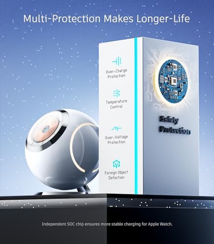 Venus 3-in-1 Mag-Safe Charging Station by PEXXUS – Fast 30 W Magnetic Wireless Charger for i Phone 12-16 Pro Max, Apple Watch & Air Pods – Sleek, Compact Design for Home or Travel – Enhanced Compatibility & Efficiency