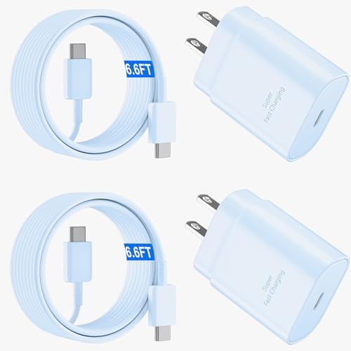 25 W Ultra-Fast Samsung Charger with 6.6 FT USB-C Cable | Rapid Charging Solution for Galaxy S25/S24/S23/S22/S21/Note Series | High-Speed Performance & Safety Features for On-the-Go Users | Ideal for Travel & Everyday Use | Boost Your Device’s Battery Life Effortlessly
