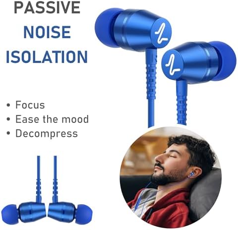 LUDOS OMNITONE USB-C Earbuds – Rich Sound Quality & Comfortable Fit for i Phone 16 & Samsung Galaxy S24 – Noise-Canceling Technology, Ergonomic Design, 5-Year Warranty – Turquoise – Perfect for Music, Gaming, and Calls with Quick USB-C Connectivity and Wide Device Compatibility