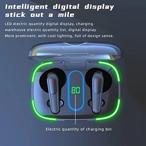 Pro 70 True Wireless Earbuds – Advanced Bluetooth 5.3 Earphones for i Phone & Android, Water-Resistant Design, Effortless Wireless Charging with LED Case, Integrated Microphone for Hands-Free Calls, Multitouch Controls for Ultimate Convenience, Perfect for Active Lifestyles and Music Enthusiasts