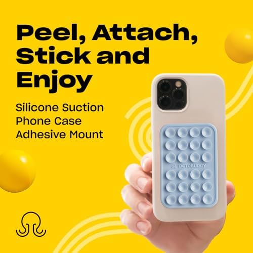 Effortless Hands-Free Silicone Suction Phone Mount – Ideal for Capturing Selfies & Videos on the Go, Compatible with i Phone & Android – Stylish Baby Blue Jay Design for Secure Grip and Portability – The Ultimate Accessory for Content Creators and Live Streamers