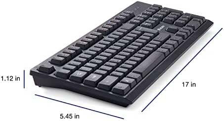 Elevate Your Typing Experience with the Verbatim Slimline Wireless Keyboard – 2.4 GHz Plug-and-Play Full-Size Design with Adjustable Tilt Legs and Numeric Keypad for Ultimate Comfort and Productivity – Perfectly Compatible with PC and Laptop in Sleek Black Finish – Eco-Friendly Frustration-Free Packaging