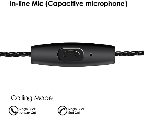 Premium Hi-Fi Dual Driver In-Ear Monitor Earbuds with Detachable Cable – Noise-Canceling Headset for Musicians, Singers & Audiophiles | Elegant Wood Grain Design for Superior Sound Isolation and Versatile Compatibility