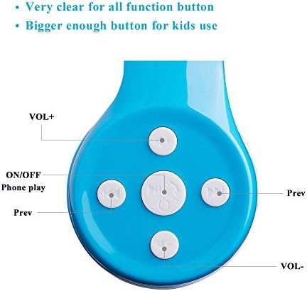 Light Blue Kids Bluetooth Headphones – Safe 93 d B Volume Limitation for Ear Protection – Foldable & Travel-Friendly Design – Built-in Microphone for Hands-Free Calls – Comfortable Wireless Headphones for Toddlers and Children – Perfect for School, Home, and Fun Activities