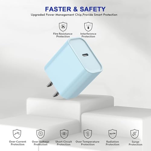 Ultimate 3-Pack USB-C Fast Charger for i Phone 16/15 – 20 W Power Delivery Quick Charge Adapter for i Pad Pro, Air Pods & More – Compact, Reliable & Safe Charging Solution for Home, Office, and Travel