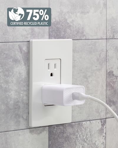 Scosche SHPDC20 20 W USB-C Fast Charging Wall Charger with 4 FT USB-C to Lightning Cable – Universal Compatibility for i Phone 12-16, i Pad, and Type-C Android Devices – Compact and Durable Power Solution for Home and Travel