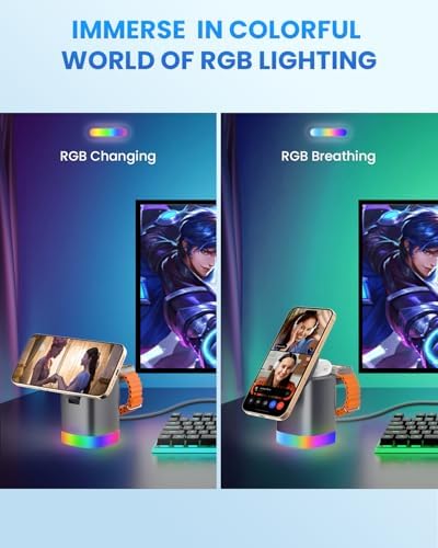 Travel-Ready Joy Geek 3-in-1 Wireless Charging Station – Fast Mag-Safe Charger for i Phone 16-12 Series, Apple Watch Series 10-2, and Air Pods Pro – Ultimate Compatibility and Speed for On-the-Go Lifestyle