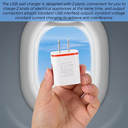 Xuhal 12 Pack Colorful USB Charger Blocks – Fast 2.1 A Multi-Device Wall Adapter for Smartphones & Tablets – Ultimate Travel Charging Solution for Families and Shared Spaces – Durable & Compact Design for Effortless Power Delivery