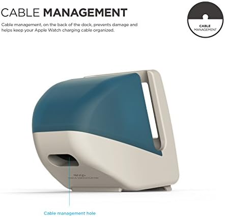 Elevate Your Charging Experience with the elago W4 Stand – Premium Compatibility for All Apple Watch Series 1-10 (38 mm to 46 mm) – Stylish, Durable, and Efficient Charging Dock for Smartwatches – Perfect for Nightstands, Desks, and Travel – Non-Slip Base for Stability and Elegance