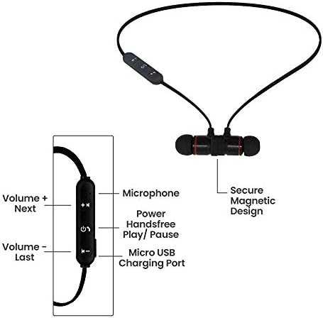 Elevate Your Workout with i Joy Bluetooth Wireless Sport Earbuds – IPX4 Sweatproof, Noise Cancelling Headphones for Ultimate Focus and Comfort, Enhanced Bluetooth 5.0 Connectivity, Ergonomic Design for Running and Gym Sessions, Built-in Microphone for Hands-Free Calls
