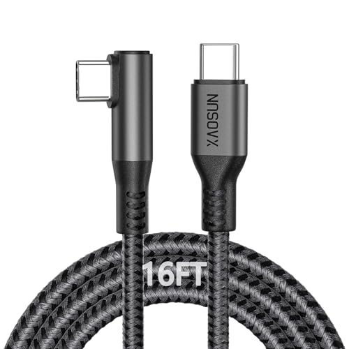High-Performance XAOSUN 16 FT USB C to USB C Cable – PD3.1 240 W Fast Charging for i Phone, Mac Book & Samsung Galaxy – Unmatched Durability & Flexibility for Ultimate Connectivity