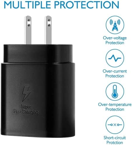 Rapid Charge 25 W Adaptive Wall Adapter with 4 FT Urban X USB-C PD Cable – Unmatched Speed and Versatility for Smartphones & Tablets – US Version with Warranty – Compact Design for Effortless Portability and Enhanced Compatibility