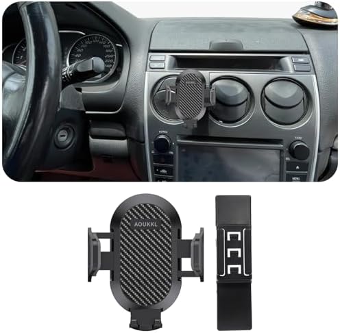 Mazda 6 2003-2008 Premium 360-Degree Phone Holder – Versatile Car Mount for 4-7 Inch Devices, Thick Case Friendly, Effortless Installation for Enhanced Hands-Free Navigation and Safety