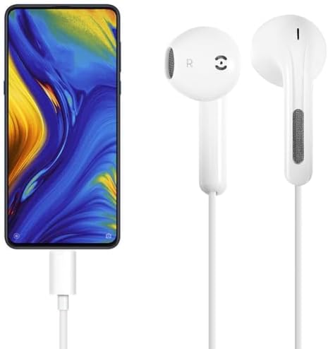 Premium USB-C Wired Earbuds 3-Pack: Superior Noise-Canceling Headphones with Integrated Microphone for Effortless Hands-Free Communication – Perfectly Compatible with i Phone 16/15 Pro Max/Plus & Samsung Galaxy S23/S22/S21/S20/Ultra – Immerse Yourself in Crystal-Clear Hi-Fi Sound and Ergonomic Comfort for Every Occasion