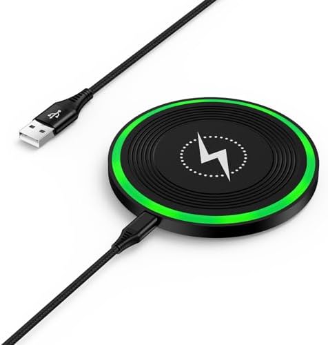 Samsung S25 Fast Wireless Charging Pad – 15 W Cordless Charger for Galaxy S24 Ultra, S23, S22, Z Fold 6, Flip 6 & Motorola razr+ 2024, Moto G Stylus 5 G – Sleek, Safe, and Efficient Charging Solution for Modern Devices