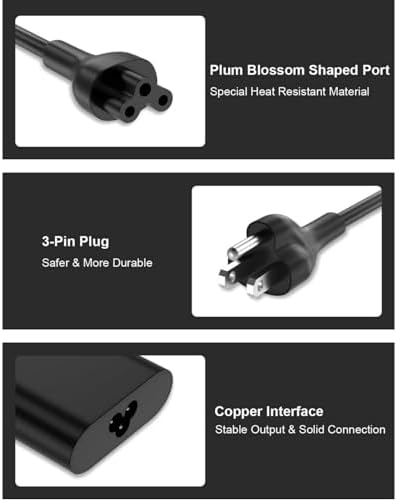 High-Speed 65 W USB-C Laptop Charger for Dell XPS 13, 15 & Latitude Series – Universal Compatibility, Fast Charging Power Adapter for Optimal Performance, Energy-Efficient Design, Works with Multiple Models Including 9380, 9550, 7420 and More – Essential Accessory for Professionals and Students