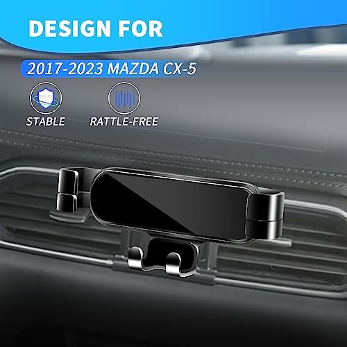 Mazda CX-5 Car Phone Holder (2017-2023) – Premium Hands-Free Mobile Stand for Seamless Navigation – Effortless Installation & Secure Fit – Stylish Auto Accessory for Enhanced Safety & Compatibility