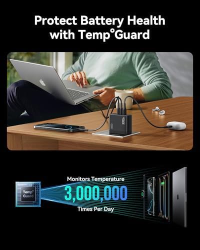 Power Up with INIU’s 100 W Ga N USB-C Charger – Ultimate 3-Port Charging Hub for Mac Book Pro/Air, i Pad Pro, Galaxy S23, and More – Fast Charge Laptops, Tablets & Smartphones Simultaneously – Compact, Foldable Design for Space-Saving Efficiency – Universal Compatibility with PD 2.0 & 3.0 – Experience Unmatched Speed and Smart Power Management for All Your Devices