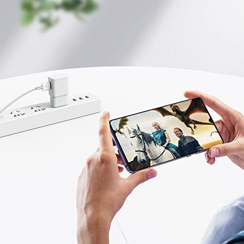 Ultra-Fast Type C Charger Duo: 2-Pack USB-C Wall Charger Blocks with 3 ft Charge Cables for Rapid Power Supply to Samsung Galaxy S8/S9/S10 Series, Note 8/9/10, Google Pixel 3 and More – Optimal Performance and Versatility for Android Devices