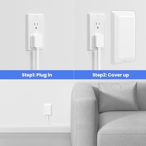Versatile 5 FT Flat Socket Extension Cord with Surge Protection: 2 AC Outlets, 1 USB C & 2 USB A Ports – Ideal Multi-Device Charger for Home, Dorm, Office, and Travel – Compact Power Strip for Effortless Charging and Enhanced Safety
