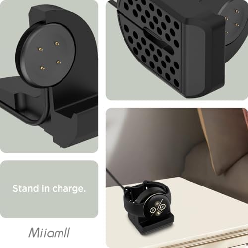 Elevate Your Charging Routine with Miimall’s Premium Non-Slip Silicone Dock for Google Pixel Watch 2 – Ingenious Cable Management, Quick-Power Solution, and Stylish Design for Effortless Access and Enhanced Aesthetics (White)